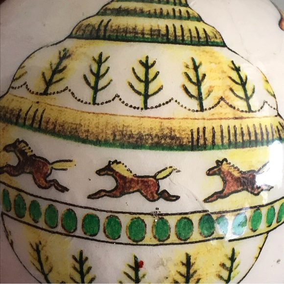 Paper Mache 1979 Memory Balls Christmas Jumbo Ornament By Decorna Inc. - Vintage - Picture 4 of 9